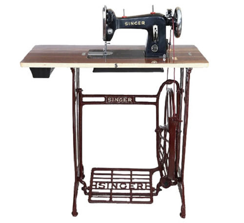 Mild Steel Polished Finished Manual Operated Singer Sewing Machine
