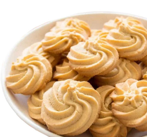 Sweet And Delicious Tasty Plain Light Sugar Round Butter Cookies 