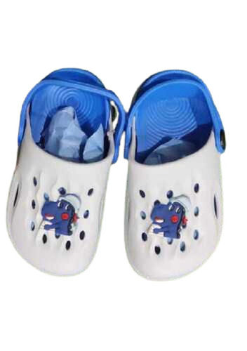 Kids Light Weight Comfortable Long Lasting Blue And White Casual Shoes Insole Material: Pvc