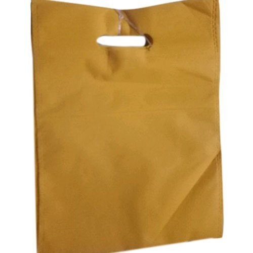 Hot-Transfer Printing Rectangle Brown Non Woven Carry Bags Size 18 X 20 Inch For Shopping With Handle