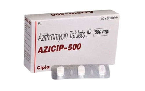 Azithromycin Tablets IP 500 mg, Pack Of 20x3 Tablets