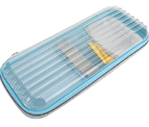 Lightweight And Durable Rectangular Transparent Plastic Pencil Box