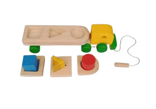 Multi Color Alphabet Wooden Learning Truck, Weight 500 Grams For 6 Years Child  Thickness: 15 Millimeter (Mm)