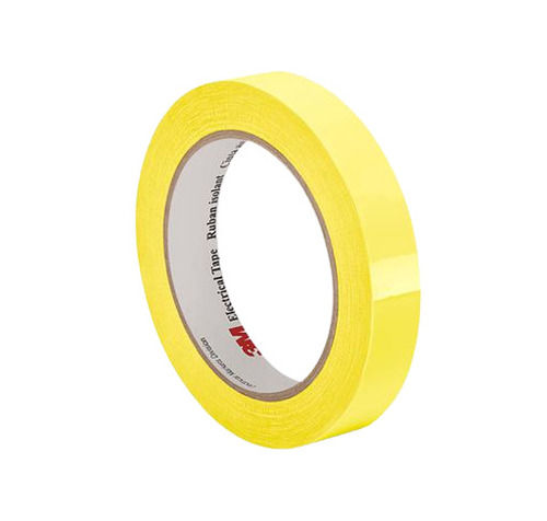 Yellow 20 Meter Long 0.25 Mm Thick Single Sided Polyvinyl Chloride Electric Tape