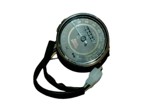 Royal Enfield Round Stainless Steel Analog Speedometer with 350gram Weight