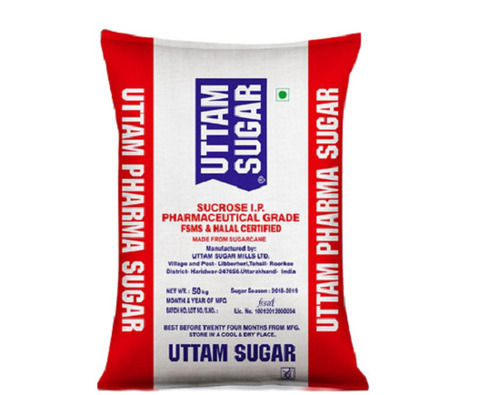 Original Fsms And Halal Certified Uttam Pharma Crystal White Sugar With 99% Purity