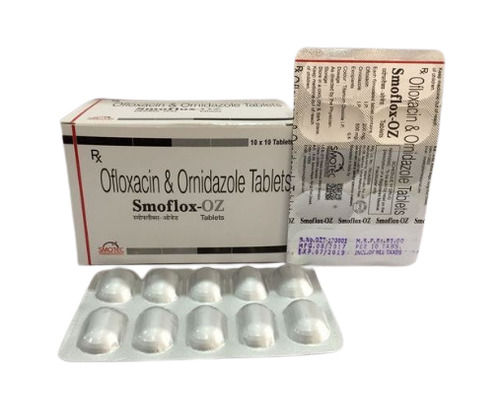 Ofloxacin & Ornidazole Tablets, 10 X 10 Tablets