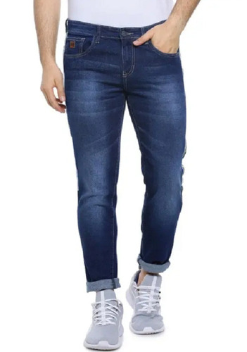 पुरुषों की आयु वर्ग के लिए आरामदायक और रेगुलर फिट कैज़ुअल वियर प्लेन डेनिम जींस: > 16 साल