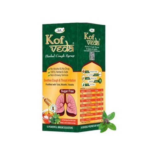 Kof Veda कफ हर्बल शुगर फ्री कफ सिरप कफ सिरप, 100 Ml