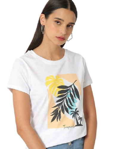 महिलाओं के लिए शॉर्ट स्लीव्स और ओ नेक कैज़ुअल वियर प्रिंटेड कॉटन टी शर्ट आयु वर्ग: 18 से 45