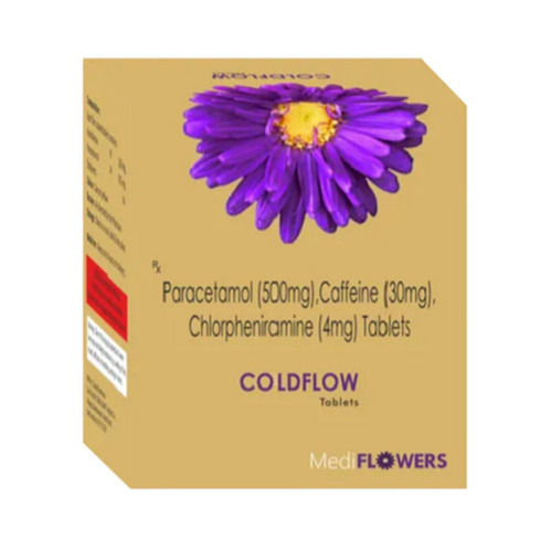 Coldflow Tablet, 500Mg Paracetamol, 30Mg Caffeine, 4Mg Chlorpheniramine General Medicines