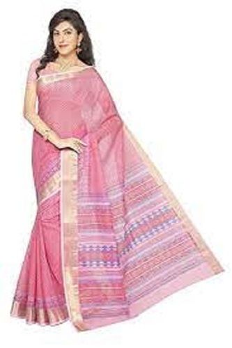 Women Stunning , Breathable And Comfortable Stylish Cotton Saree for Casual Wear