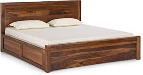 Highly Strong And Termite Proof Modern Wooden Double Bed For Indoor Use