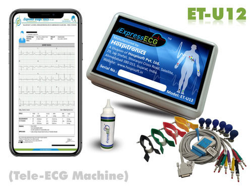 Tele Ecg Machine With Speed Of 25mm/s And 1024 X 600 Pixels Resolution