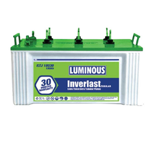 120 Ah 12 Voltage Rectangular Luminous Inverlast Inverter Tubular Battery 