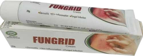 25 Gram, Dermatitis Skin Inflammation And Fungal Infection Zoic Fungrid Antifungal Cream