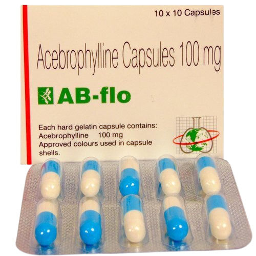 Acebrophylline Capsules 100 Mg, Pack Of 10x10 Capsules