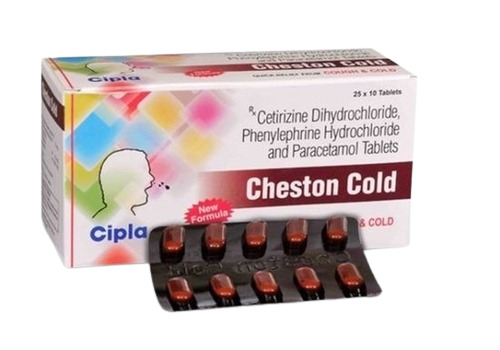 Cipla Cheston Cold Tablets For Common Cold Medicine Raw Materials At 