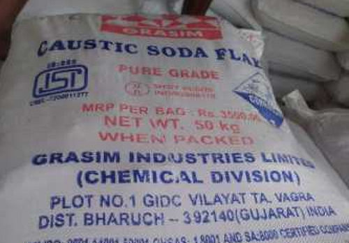 Grassim Caustic Soda Flakes For Industrial Use Powder