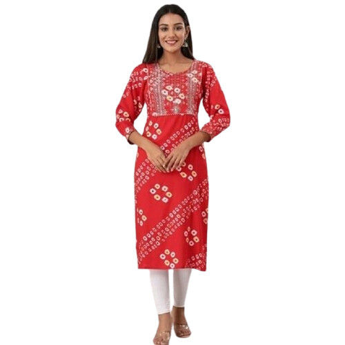 Red Kurta For Women