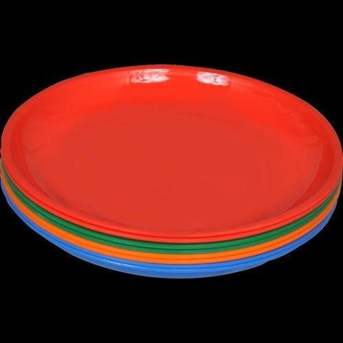 Light Weight Unbreakable And Long Durable Plastic Round Multicolor Plates For Kitchen Grade: A