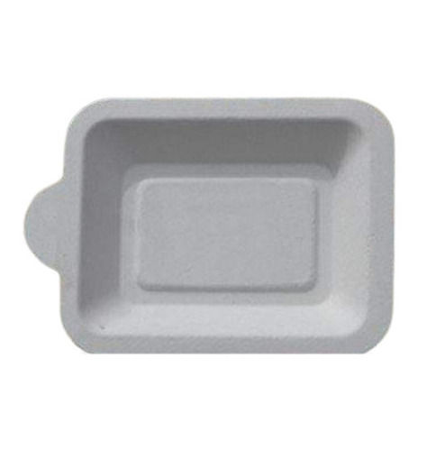 White 4 X 5 Inch Rectangular Plain Disposable Paper Plate For Event And Party