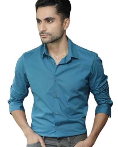 Resistance Against Shrinkage Soft Texture Breathable Skin Friendly Mens Casual Shirt