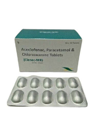 Aceclofenac Paracetamol & Chlorzoxazone Tablets Age Group: Suitable For All Ages