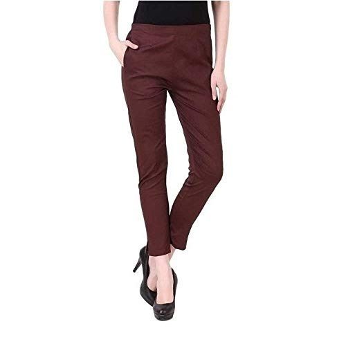 Women Regular Fit WHITE Pure Cotton Trousers – Iqraar