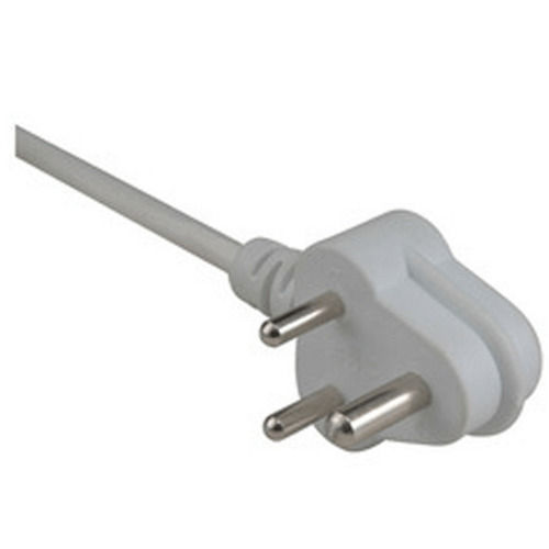 Maximum Portability Round Cable Three Pin Power Cord  Conductor Material: Copper