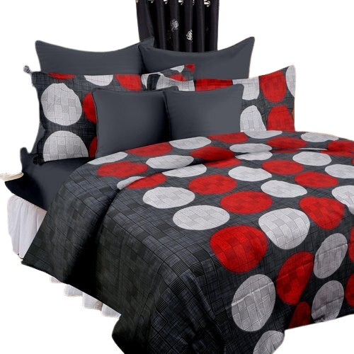 Cotton Bed Sheets - Full Size, Multicolor Printed Pattern | Soft, Durable, Breathable Fabric for Ultimate Comfort