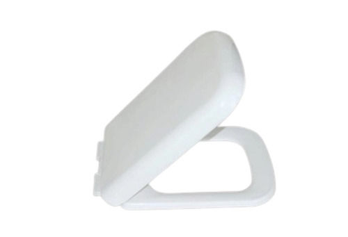 Bathroom Accessories Seat Mounted Rectangular 3 Mm Thick White Plastic Toilet Seat Cover 