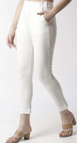 White Pure Cotton Trouser For Women With Lace  ZT30  Pants women fashion Trouser  pants pattern Trouser designs