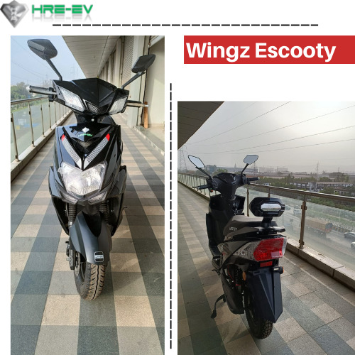 WINGZ Electric Two Wheeler Scooty With 60V 24 Ah Lithium Iron Battery