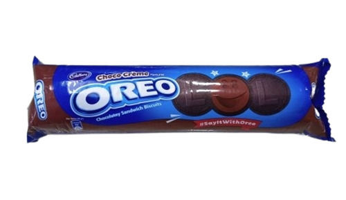 Round Sweet And Tasty Oreo Chocolate Sandwich Biscuit With Choco Cream Filled Inside