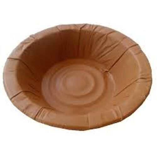 Plane Food-Safe No Chemicals Disposable Eco-Friendly Lightweight Paper Brown Bowl 