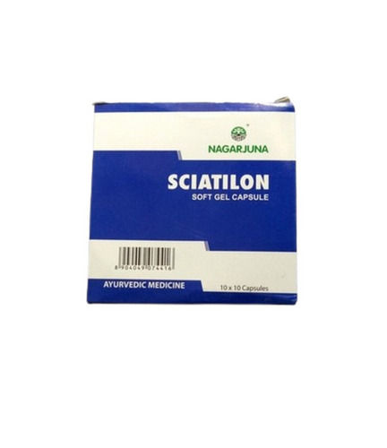  Sciatilon Soft Gel आयुर्वेदिक कैप्सूल, 10X10 कैप्सूल का पैक आयु समूह: सभी उम्र के लोगों के लिए उपयुक्त 