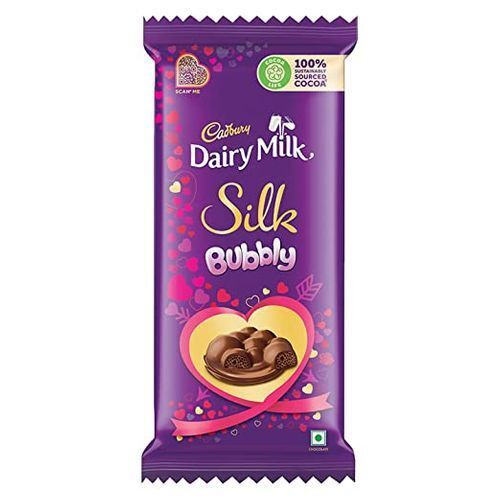 Brown Smooth Flavour Delicious Tasty Creamy Cadbury Dairy Milk Bubbly Chocolate 