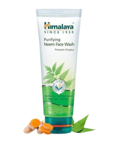 100 Ml Anti Acne And Pimple Free Purifying Neem Face Wash For All Type Skin Color Code: Green