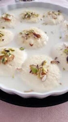  Traditional Sweetner And Mouthmelting Indian Tasty Dish Sweet Rasmalai  Carbohydrate: 10  Milligram (Mg)