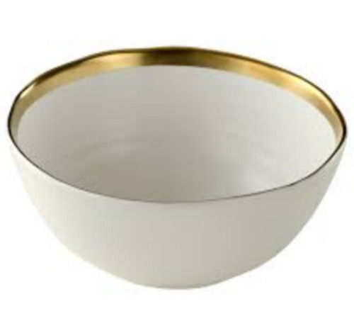 1.3 Mm Thick Round And Polished Finished Porcelain Ceramic Bowl