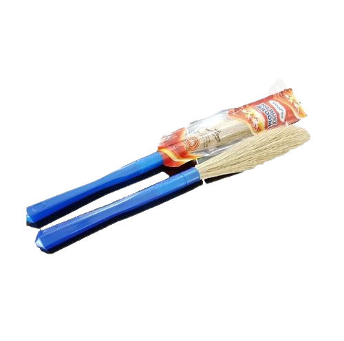 Blue Plastic Handle Dust Free Broom Superior Finish With Whisk Length 12 Inch Application: Cleaning