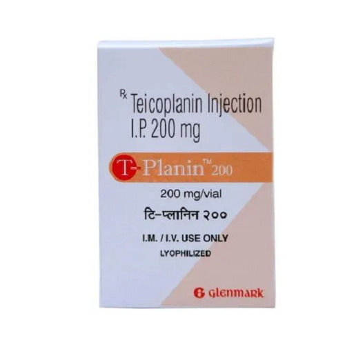Teicoplanin Injection I.P. 200 Mg Tm T-Planin 200 