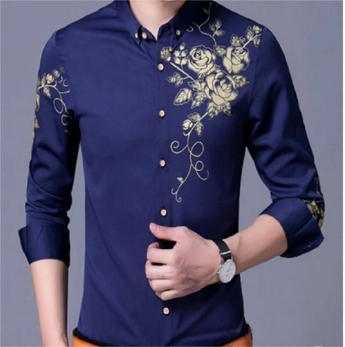 Embroidered mens shirt