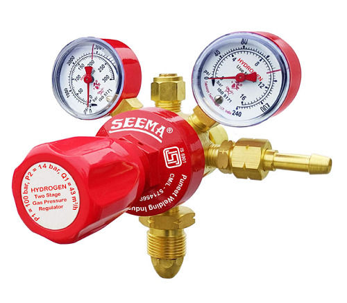 High Strength High Pressure Gas Regulator Red Steel For Manifolds Line ...