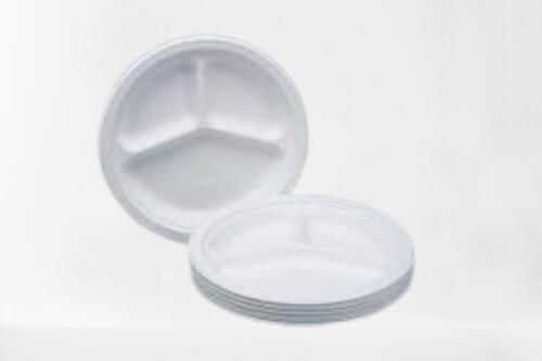 Biodegradable And 3 Compartment Disposable Plates Application: Commonly Used At Home