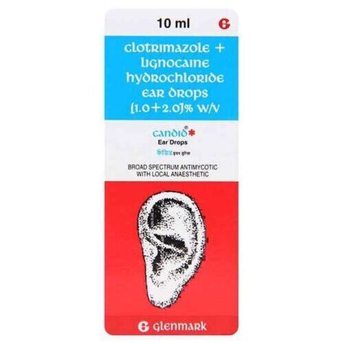 For Treatment Of Fungal Infections In The Broad Spectrum Candid Clotrimazole Lignocaine Ear Drops