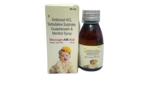 Nikoff Am Kid Ambroxol Hci Terbutaline Sulphate Guaiphenesin And Menthol Syrup, Pack Of 60 Ml