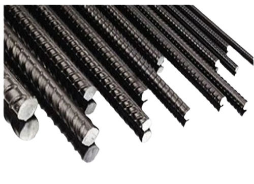 12 Meter Black And Gray Tmt Bars Material Mild Steel Diameter 6 Mm For Construction Grade: Industrial Grade