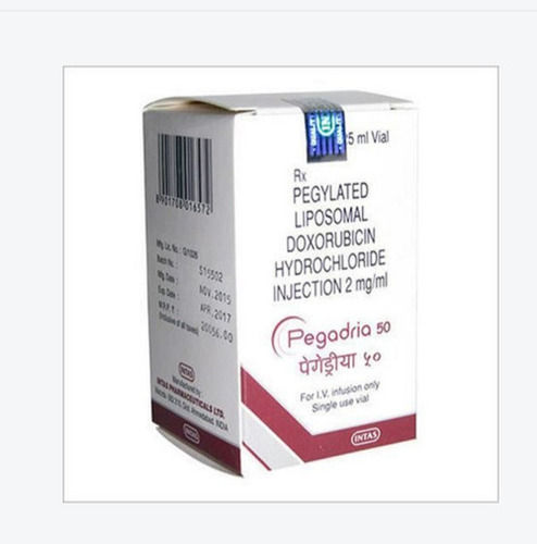 Pegadria 50 Pegylated Liposomal Doxorubicin Hydrochloride Injection Cool & Dry Place